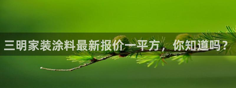和记官网首页：三明家装涂料最新报价一平方，你知道吗？