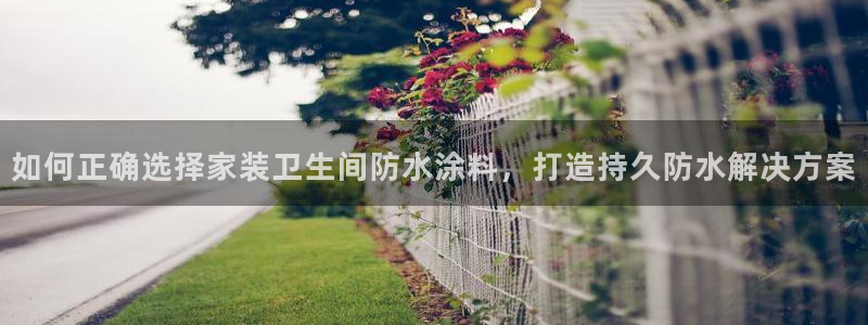 和记h88游戏：如何正确选择家装卫生间防水涂料，打造持久防水解决方案